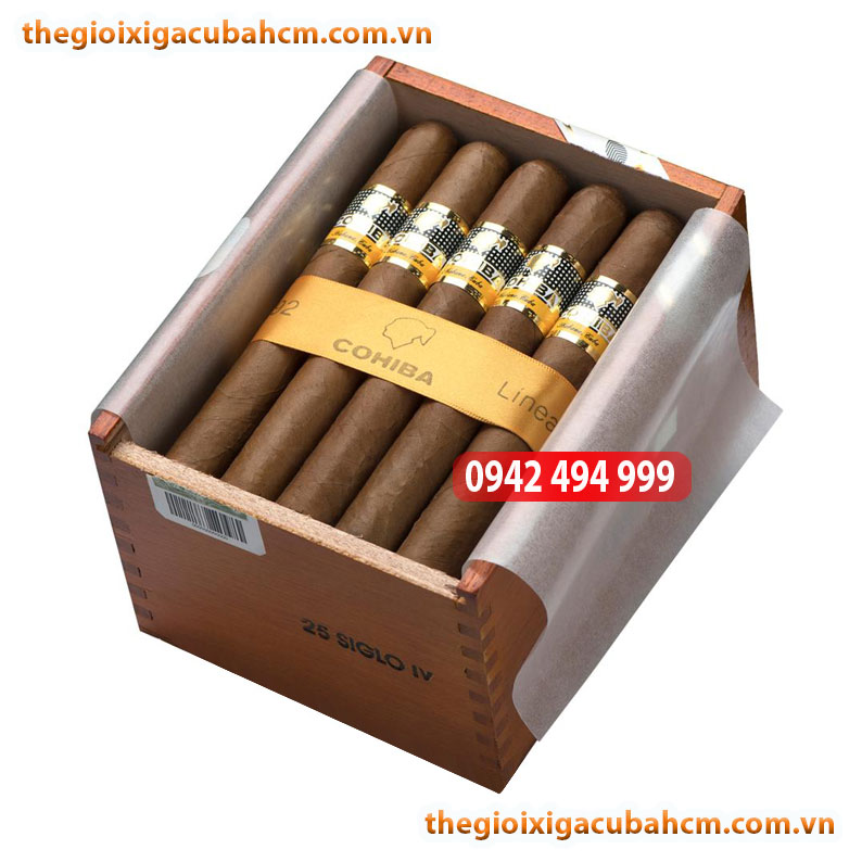 XÌ GÀ COHIBA SIGLO IV HỘP GỖ 25 ĐIẾU CUBA, XÌ GÀ COHIBA SIGLO 4 HỘP GỖ 25 ĐIẾU CUBA