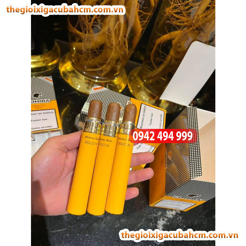 XÌ GÀ COHIBA SIGLO IV HỘP 15 ĐIẾU TUBOS CUBA