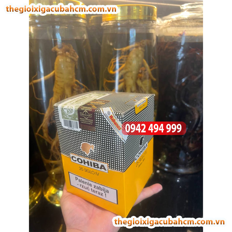 XÌ GÀ COHIBA SIGLO IV HỘP 15 ĐIẾU TUBOS CUBA